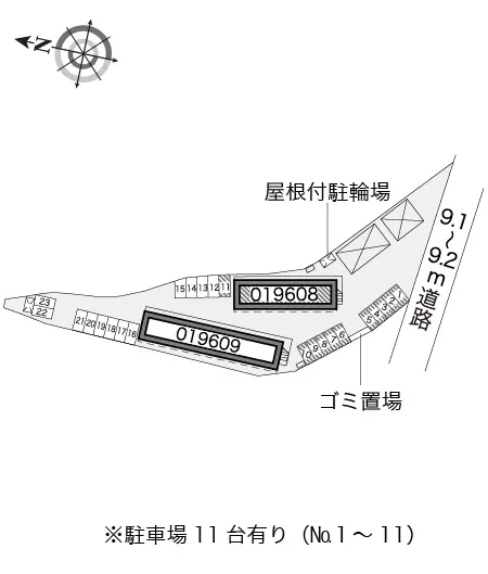 ★手数料０円★富士市宇東川東町　月極駐車場（LP）